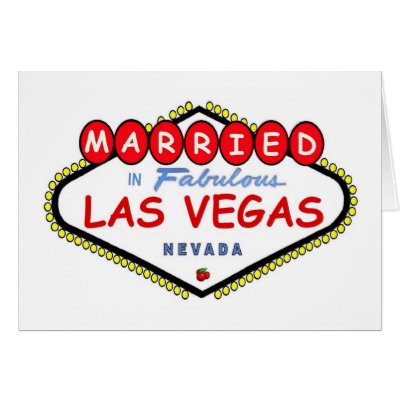 MARRIED In Las Vegas Cherry logo card by vegasdusoleil