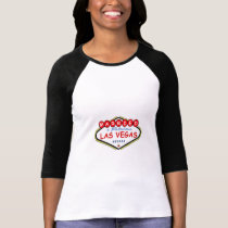 MARRIED In  Las Vegas Ladies 3/4 Sleeve Raglan t-shirts