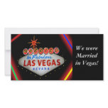 Married in Las Vegas Photo Card photo cards