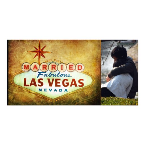 Married in Las Vegas Photocard Photo Card
