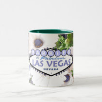 MARRIED In  Las Vegas with Daises Two Tone Mug