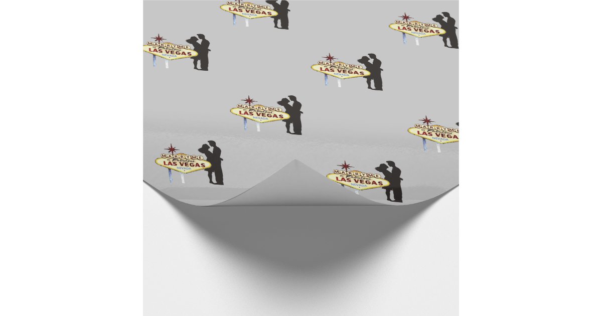 Married In Las Vegas Wrapping Paper Zazzle