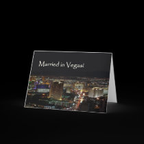 Married in Vegas! Announcement Card