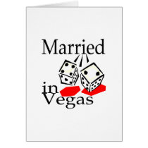 Married In Vegas (Dice) Card
