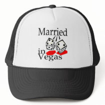 Married In Vegas (Dice) Mesh Hats