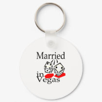 Married In Vegas (Dice) keychains