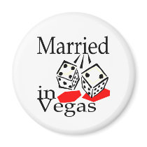 Married In Vegas (Dice) magnets