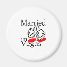 Married In Vegas (Dice) Magnets