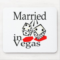 Married In Vegas (Dice) mousepads