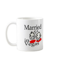 Married In Vegas (Dice) mugs
