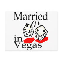 Married In Vegas (Dice) postcards