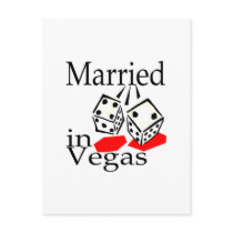 Married In Vegas (Dice) Post Card