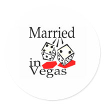 Married In Vegas (Dice) stickers