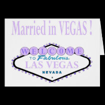 Married in VEGAS! Lilac Cards