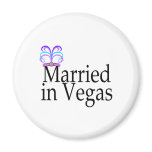 Married In Vegas Refrigerator Magnets