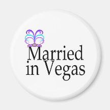 Married In Vegas Magnets