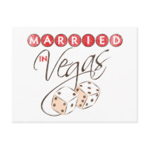 Married in Vegas postcards