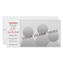 Married In Vegas Save the Date photo cards