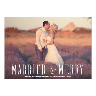 MARRIED & MERRY | HOLIDAY PHOTO CARD
