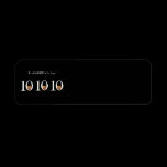 Married on 10 10 10 Las Vegas Label labels