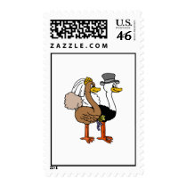 Married Ostrichs postage