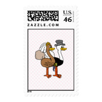 Married Ostrichs postage