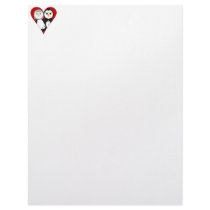 Married Penguin Heart letterhead by mydeas Married Penguin Heart letterhead