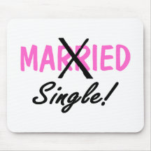 Married Single Pink Mousepads