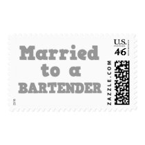 MARRIED TO A BARTENDER POSTAGE STAMPS