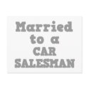 MARRIED TO A CAR SALESMAN postcards