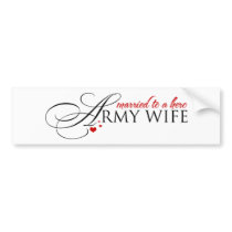 Married To A Hero Bumper Sticker