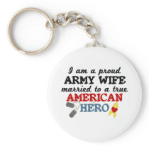 Married to a Hero Keychain