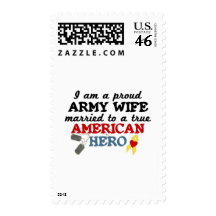 Married to a Hero Postage Stamps