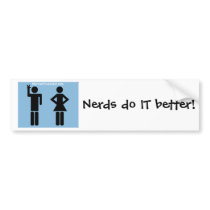 Married To A Nerd Bumper Sticker bumper stickers by jeffleaming Married To A Nerd Bumper Sticker bumper stickers