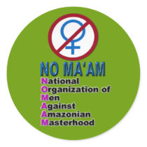 Married with Children NO MAAM Round Sticker