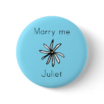 Marry me Juliet blue button