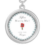Marry me Love you customizable romantic jewelry