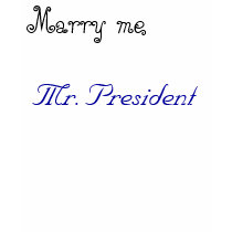 Marry me, Mr. President t-shirts by paranoid2k9 Marry me, Mr. President t-shirts