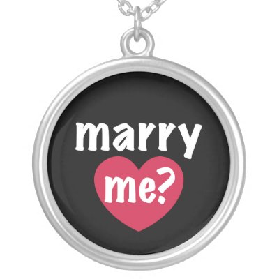 Marry Me Valentine's Day Necklace by marlenedesigner