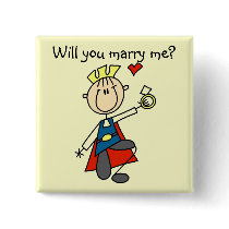 Marry Me Wedding Proposal Tshirts and Gifts buttons