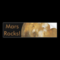 Mars!  A beautiful image from space.  NASA bumper stickers