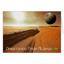 Mars Aliens Card by Dapixara Mars Aliens Card