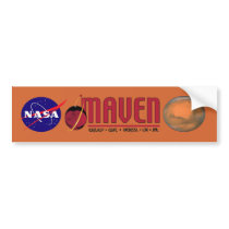 Mars Atmosphere and Volatile EvolutioN (MAVEN) Bumper Sticker
