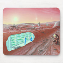 Mars colony mousepad