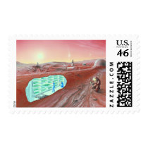 Mars Colony Postage Stamps