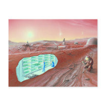 Mars colony post cards