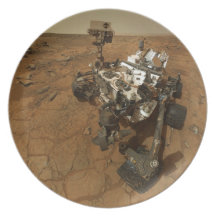 Mars Curiosity Self Portrait Party Plate