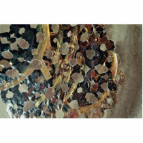 Mars expedition artifact, mixed media on pastel pa cut outs