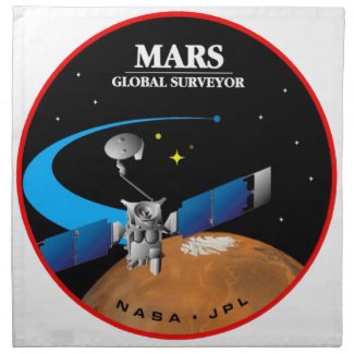 Mars Global Surveyor Printed Napkins