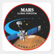 Mars Global Surveyor Sticker